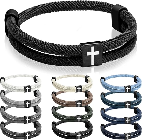 AnchorFaith Braided Cross Bracelet